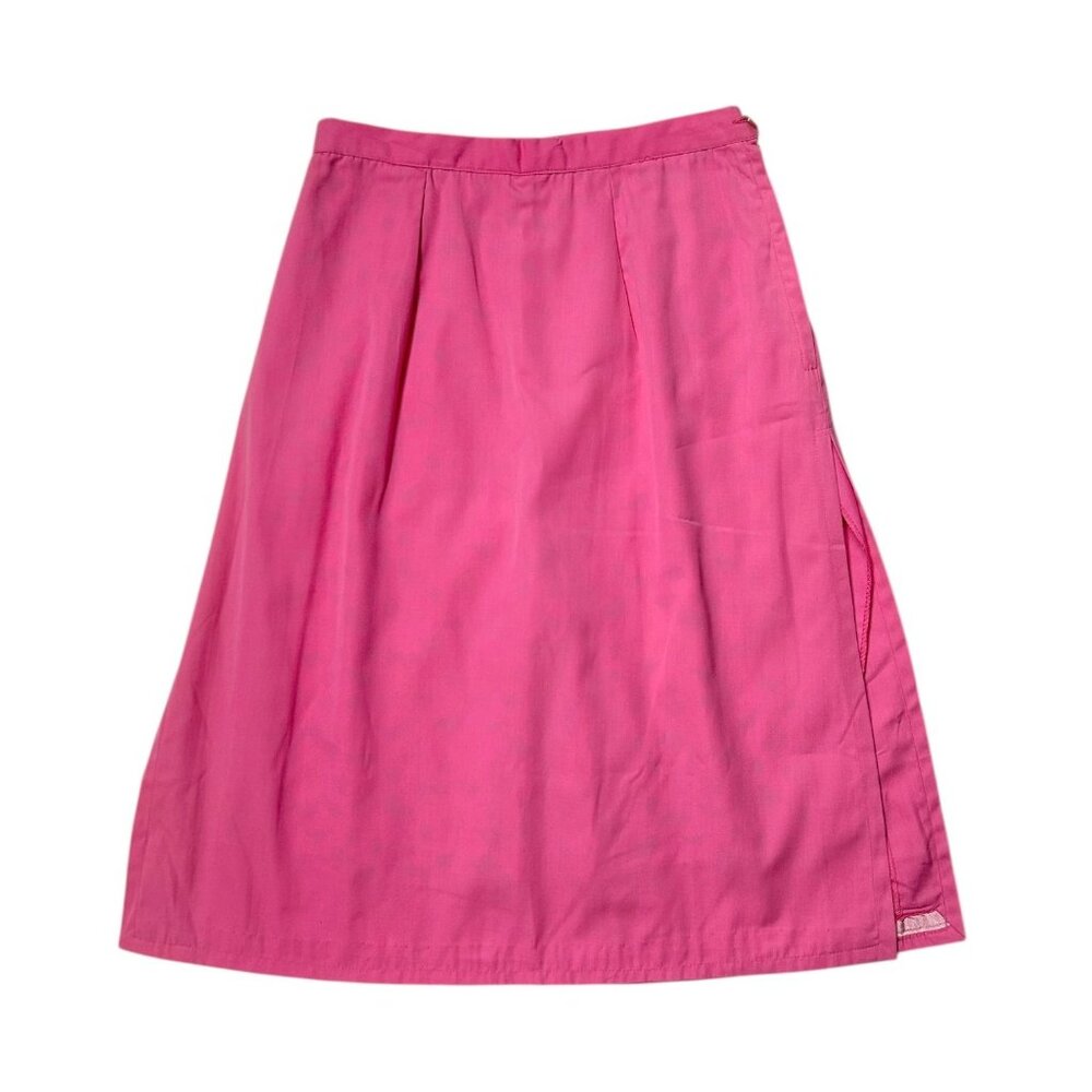 60s Vintage Highwaisted Skort Pink Skirt White Shorts Chicken Print Pantino. - Picture 2 of 8